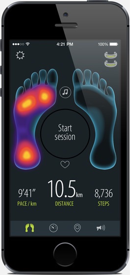 Sensoria Smart Sock App